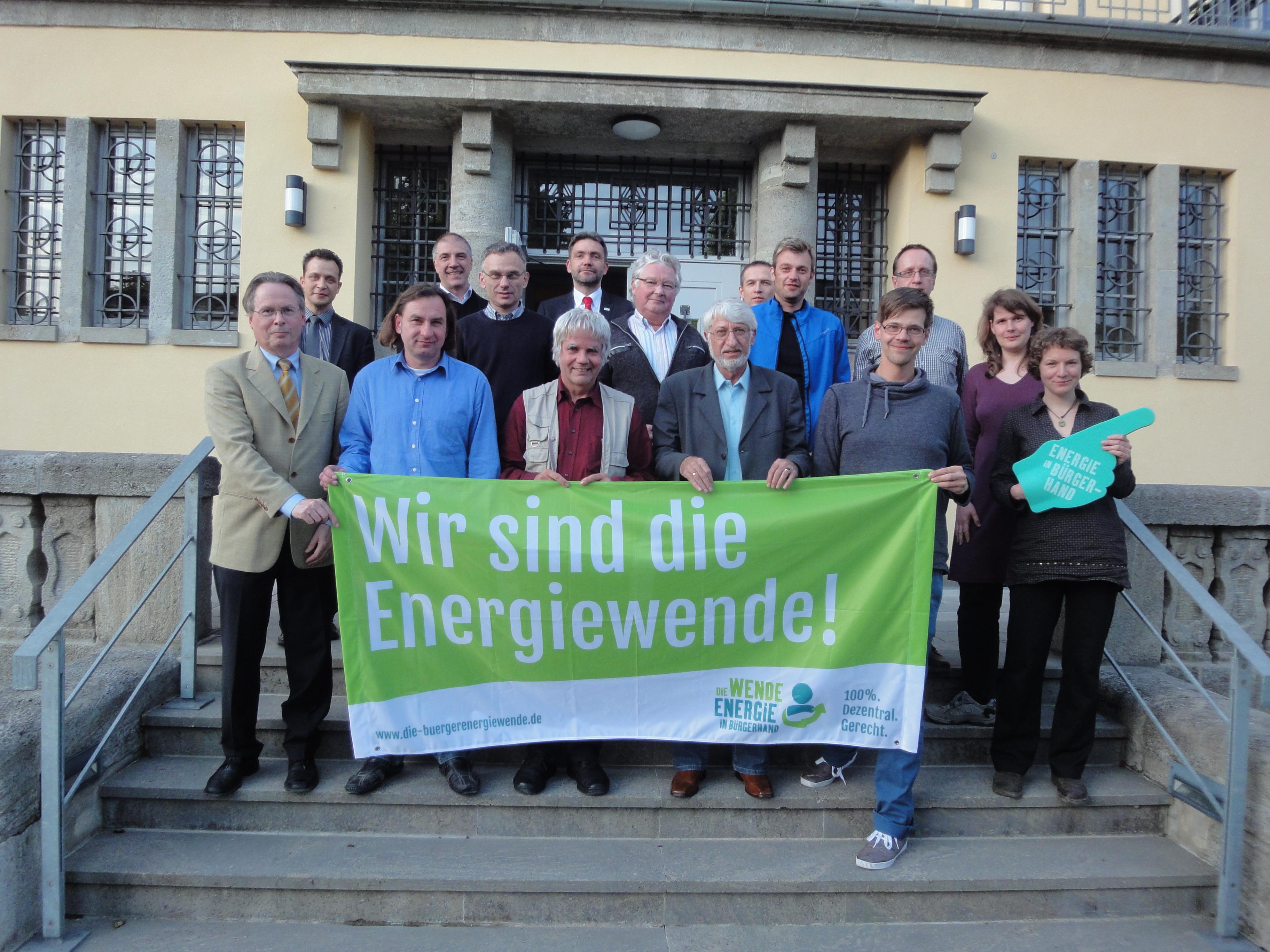 Teilnehmer der Gründungsveranstaltung des BürgerEnergie Thüringen e.V. am 3.6.2013 in Erfurt